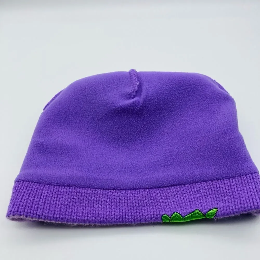 Disney Girl Purple Stripe Beanie XS/S Like New